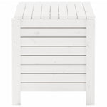 Storage Box with Lid RANA White 100x49x54 cm Solid Wood Pine - Bargainia.com - 