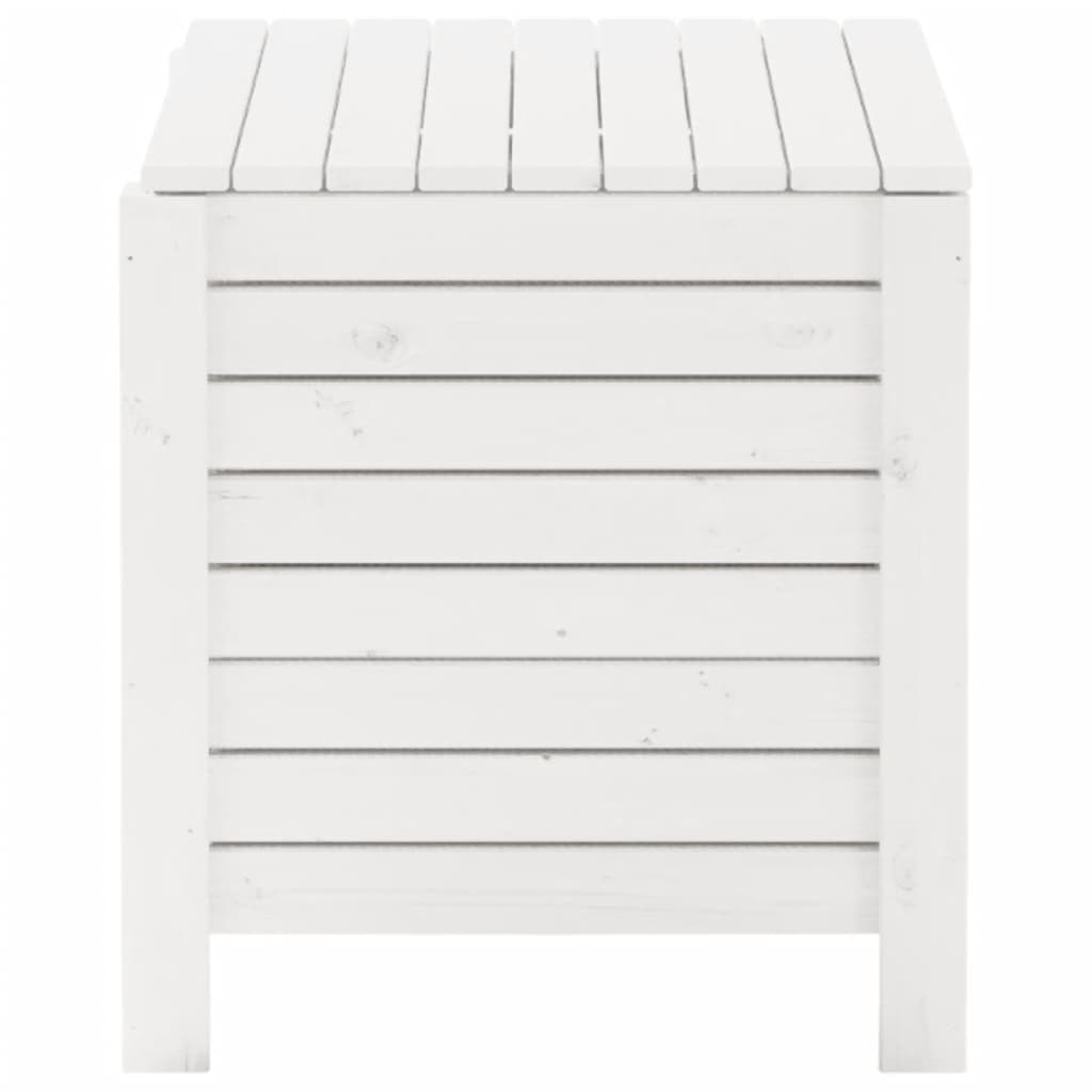Storage Box with Lid RANA White 100x49x54 cm Solid Wood Pine - Bargainia.com - 