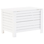 Storage Box with Lid RANA White 100x49x54 cm Solid Wood Pine - Bargainia.com - 