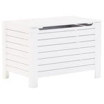 Storage Box with Lid RANA White 100x49x54 cm Solid Wood Pine - Bargainia.com - 