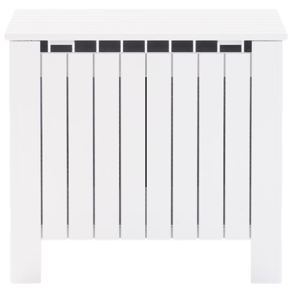 Storage Box with Lid RANA White 60x49x54 cm Solid Wood Pine - Bargainia.com - 