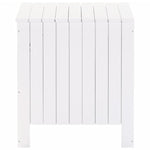 Storage Box with Lid RANA White 60x49x54 cm Solid Wood Pine - Bargainia.com - 