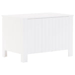 Storage Box with Lid RANA White 80x49x54 cm Solid Wood Pine - Bargainia.com - 