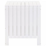 Storage Box with Lid RANA White 80x49x54 cm Solid Wood Pine - Bargainia.com - 