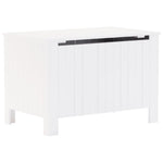 Storage Box with Lid RANA White 80x49x54 cm Solid Wood Pine - Bargainia.com - 