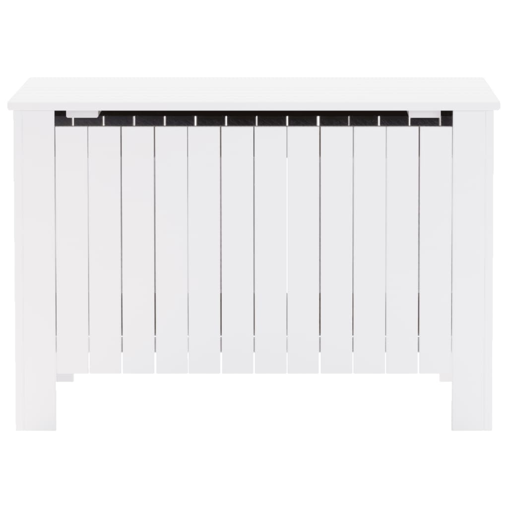 Storage Box with Lid RANA White 80x49x54 cm Solid Wood Pine - Bargainia.com - 