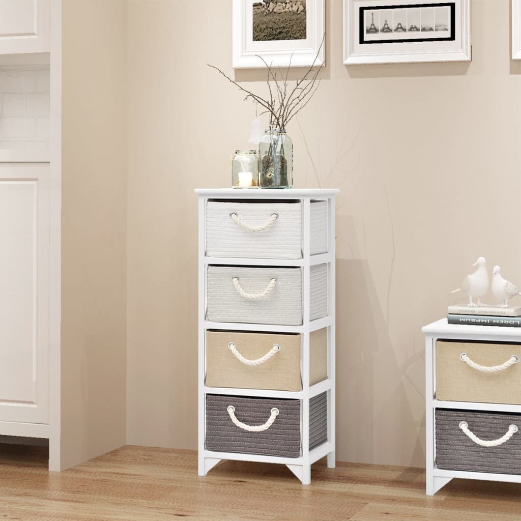 Storage Cabinet 4 Drawers Wood - Bargainia.com - 8718475971443 - 242890