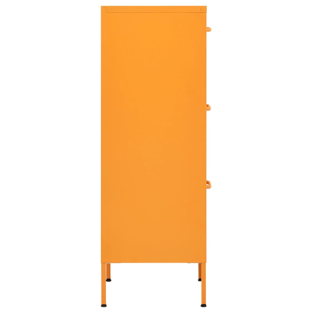 Storage Cabinet Mustard Yellow 42.5x35x101.5 cm Steel - Bargainia.com - 