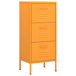 Storage Cabinet Mustard Yellow 42.5x35x101.5 cm Steel - Bargainia.com - 