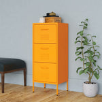 Storage Cabinet Mustard Yellow 42.5x35x101.5 cm Steel - Bargainia.com - 