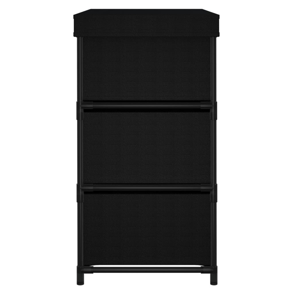 Storage Cabinet with 6 Drawers 55x29x55 cm Black Steel - Bargainia.com - 8720286640784 - 337257