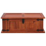 Storage Chest 60x25x22 cm Solid Acacia Wood - Bargainia.com - 