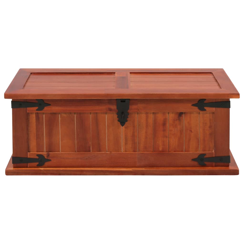 Storage Chest 60x25x22 cm Solid Acacia Wood - Bargainia.com - 
