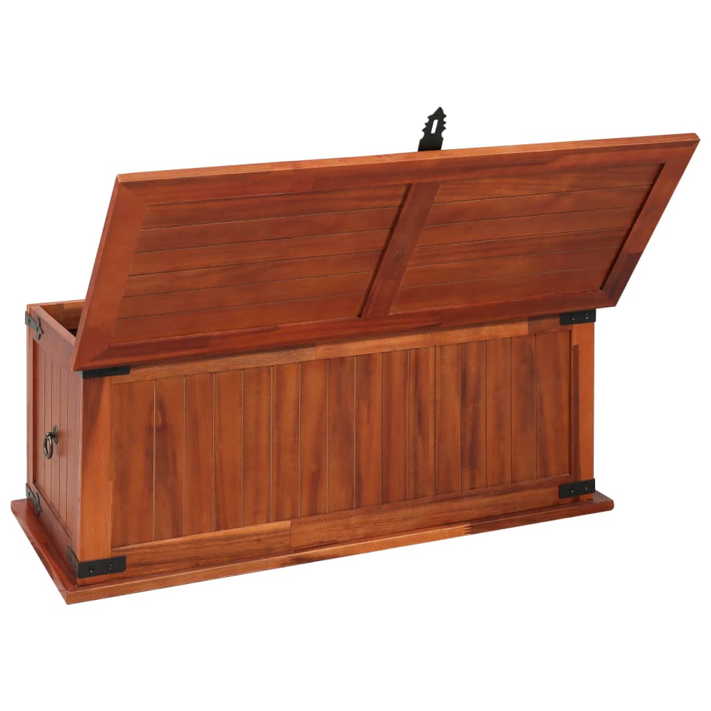 Storage Chest 90x45x40 cm Solid Acacia Wood - Bargainia.com - 