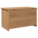 Storage Chest with Lid Panama 79x42x46 cm Solid Wood Pine - Bargainia.com - 