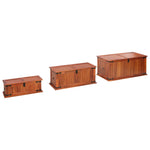 Storage Chests 3 pcs Solid Acacia Wood - Bargainia.com - 