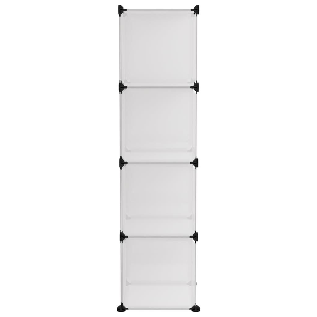 Storage Cube Organiser with 12 Cubes Transparent PP - Bargainia.com - 