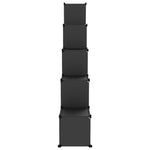 Storage Cube Organiser with 15 Cubes Black PP - Bargainia.com - 