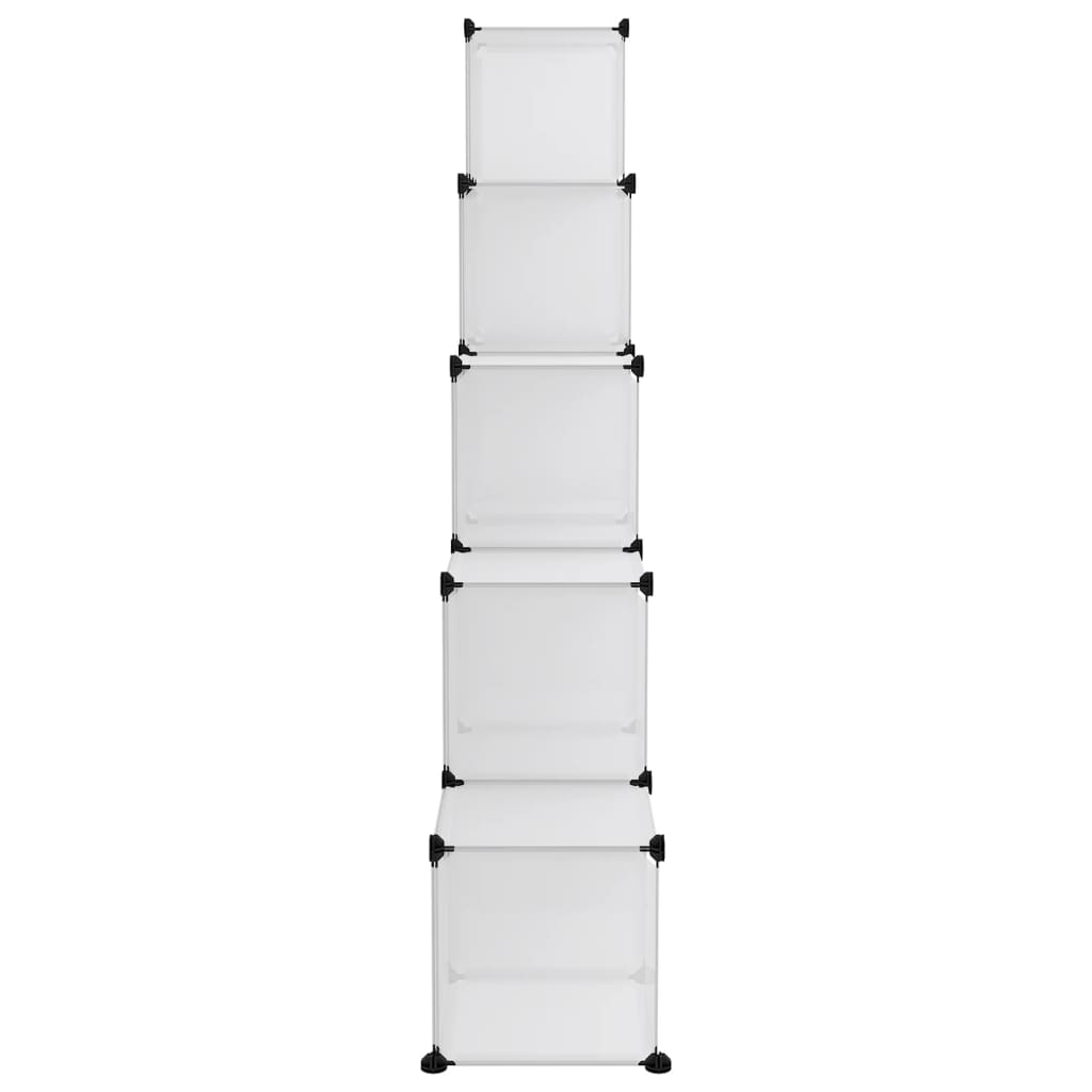 Storage Cube Organiser with 15 Cubes Transparent PP - Bargainia.com - 