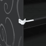 Storage Cube Organiser with 6 Cubes and Doors Black PP - Bargainia.com - 