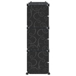 Storage Cube Organiser with 9 Cubes and Doors Black PP - Bargainia.com - 