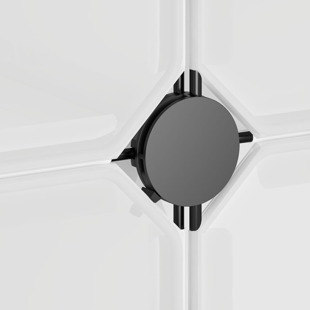 Storage Cube Organiser with 9 Cubes and Doors Transparent PP - Bargainia.com - 