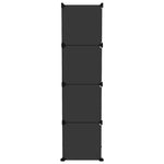 Storage Cube Organiser with 9 Cubes Black PP - Bargainia.com - 