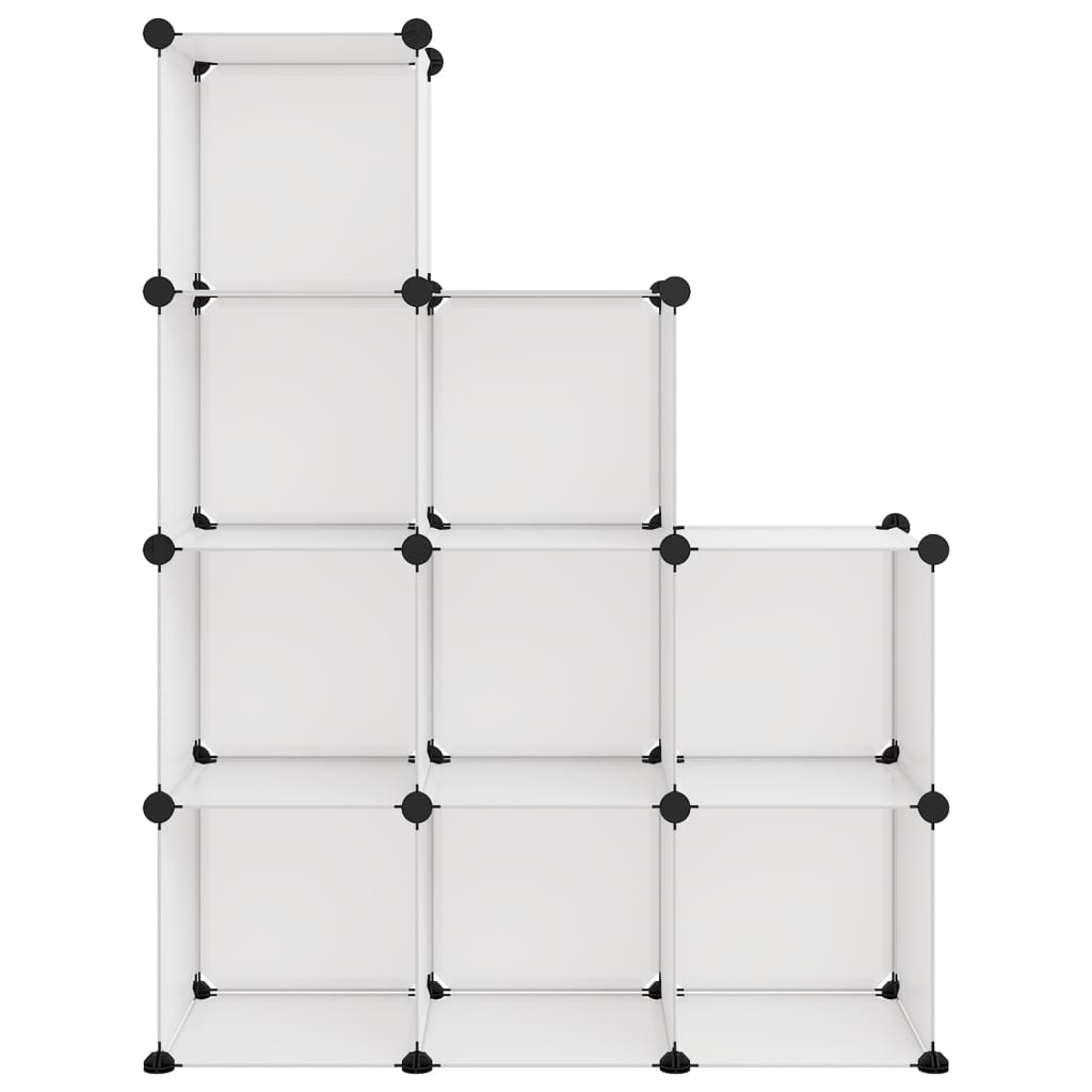 Storage Cube Organiser with 9 Cubes Transparent PP - Bargainia.com - 