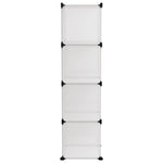 Storage Cube Organiser with 9 Cubes Transparent PP - Bargainia.com - 