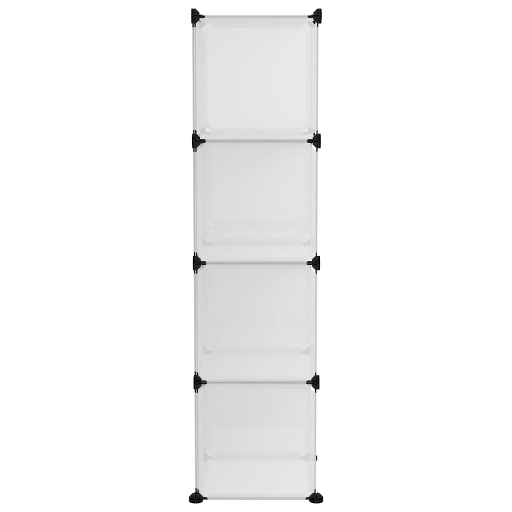 Storage Cube Organiser with 9 Cubes Transparent PP - Bargainia.com - 