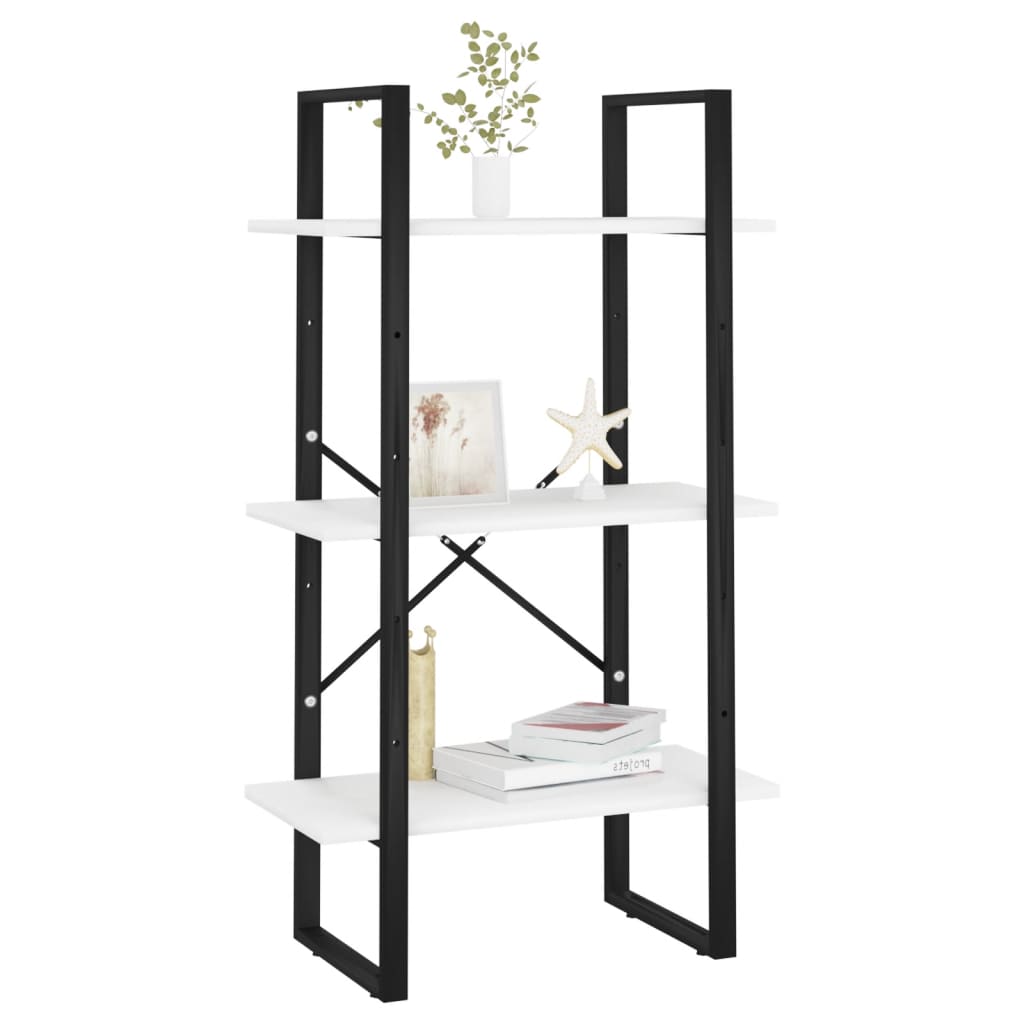 Storage Shelf White 60x30x105 cm Engineered Wood - Bargainia.com - 8720286567975 - 806507