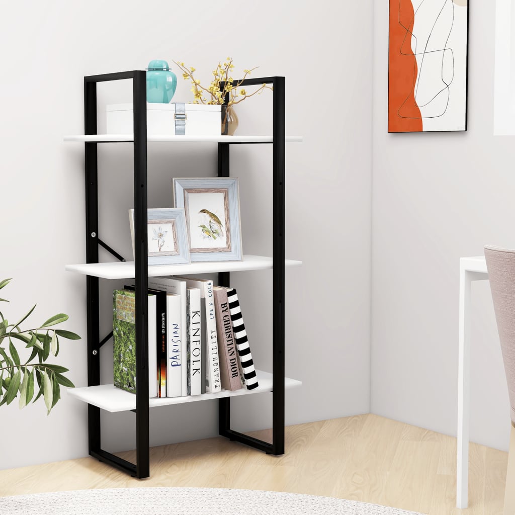 Storage Shelf White 60x30x105 cm Engineered Wood - Bargainia.com - 8720286567975 - 806507