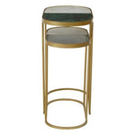 Suar Nest Of Two Marble Top Side Tables - Bargainia.com - 5018705959849