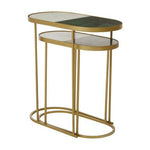 Suar Nest Of Two Marble Top Side Tables - Bargainia.com - 5018705959849