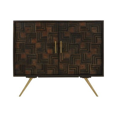 Surat 2 Door Mango Wood Sideboard - Bargainia.com - 5018705442693