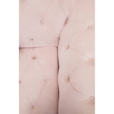 Suri 3 Seat Blossom Fabric Chesterfield Sofa - Bargainia.com - 