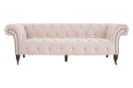 Suri 3 Seat Blossom Fabric Chesterfield Sofa - Bargainia.com - 