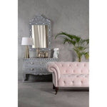 Suri 3 Seat Blossom Fabric Chesterfield Sofa - Bargainia.com - 
