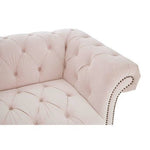 Suri 3 Seat Blossom Fabric Chesterfield Sofa - Bargainia.com - 