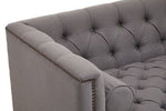 Surina 2 Seat Grey Fabric Sofa - Bargainia.com - 
