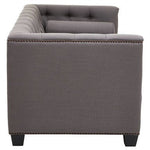 Surina 2 Seat Grey Fabric Sofa - Bargainia.com - 