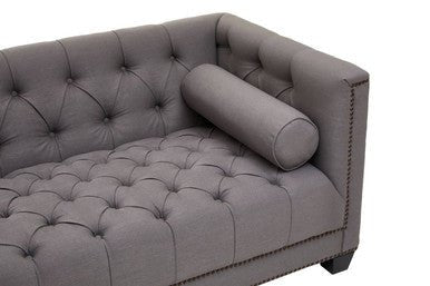 Surina 2 Seat Grey Fabric Sofa - Bargainia.com - 