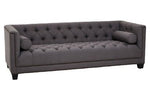 Surina 3 Seat Grey Fabric Sofa - Bargainia.com - 