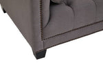 Surina 3 Seat Grey Fabric Sofa - Bargainia.com - 