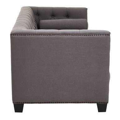 Surina 3 Seat Grey Fabric Sofa - Bargainia.com - 