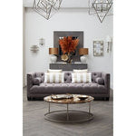 Surina 3 Seat Grey Fabric Sofa - Bargainia.com - 