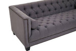Surina 3 Seat Grey Fabric Sofa - Bargainia.com - 