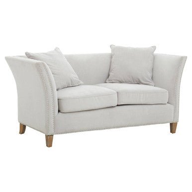 Sutton Two Seat Grey Fabric Sofa - Bargainia.com - 