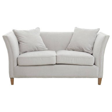Sutton Two Seat Grey Fabric Sofa - Bargainia.com - 
