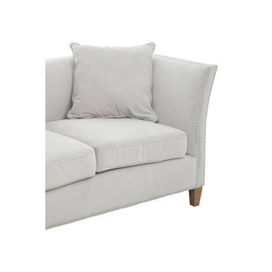 Sutton Two Seat Grey Fabric Sofa - Bargainia.com - 